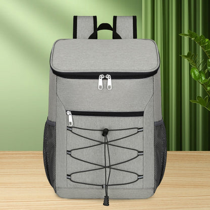 20L Insulated Backpack Cooler with Reflective Strip Insulated Thermal Bag Ice Beer Food Storage Backpack Camping Picnic Supplies